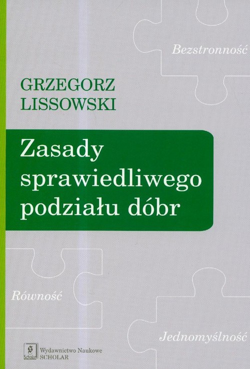 Image of Zasady sprawiedliwego podziału dóbr