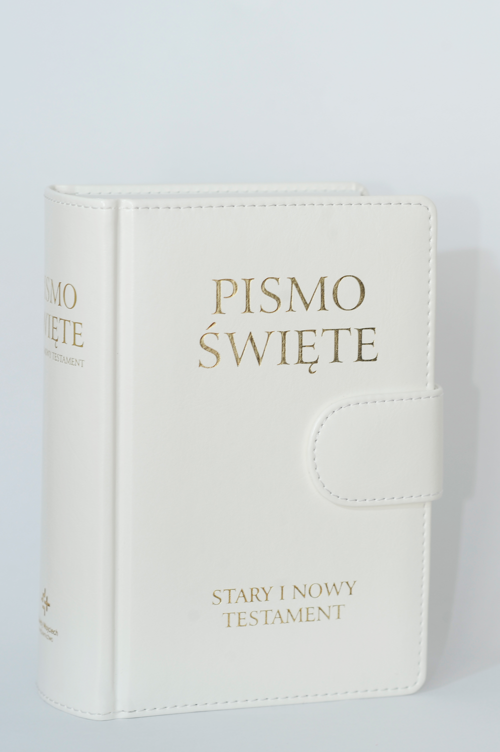 Image of Pismo Święte Stary i Nowy Testament biała skóra