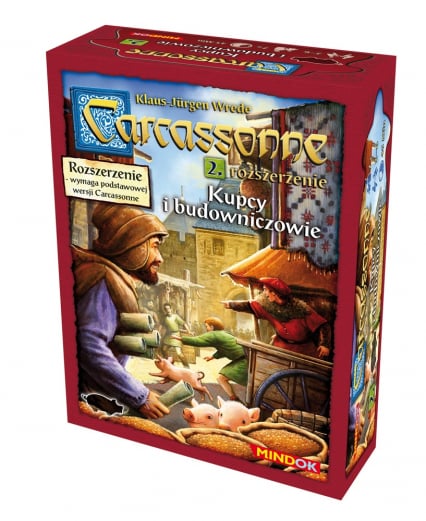 Image of Carcassonne - Kupcy i Budowniczowie - rozszerzenie do gry planszowej