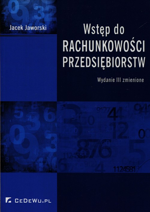 Image of Wstęp do rachunkowości przedsiębiorstw