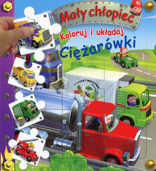 Image of Koloruj i układaj Ciężarówki Mały chłopiec