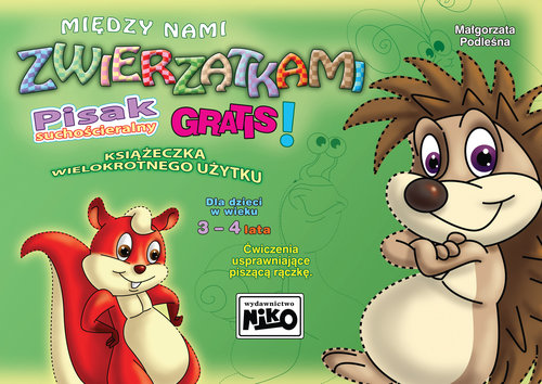 Image of Między nami zwierzątkami Ćwiczenia usprawniające piszącą rączkę dla dzieci 3- i 4 letnich.