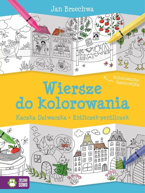 Image of Wiersze do kolorowania Kaczka Dziwaczka Entliczek-pentliczek