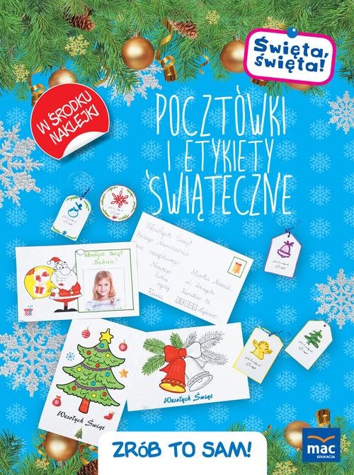 Image of Święta święta Pocztówki i etykiety świąteczne Zrób to sam