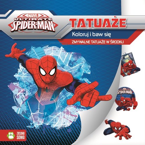 Image of Spider-Man Tatuaże Koloruj i baaw się. Zmywalne tatuaże w środku