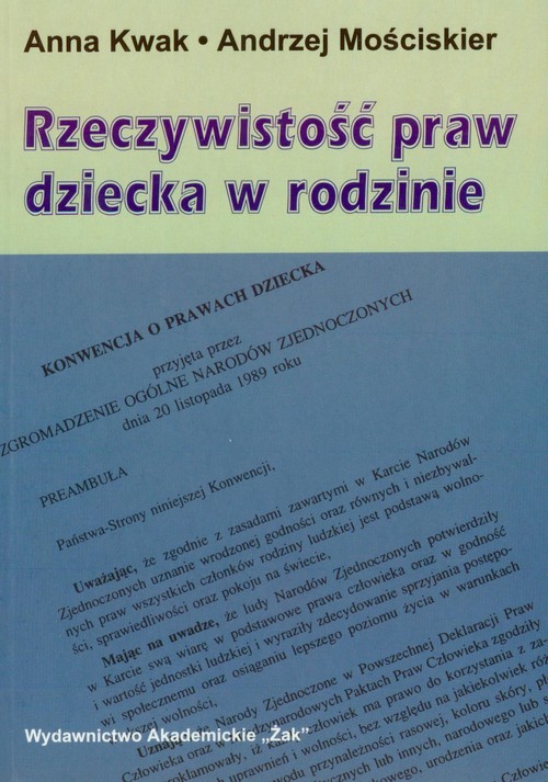 Image of Rzeczywistość praw dziecka w rodzinie