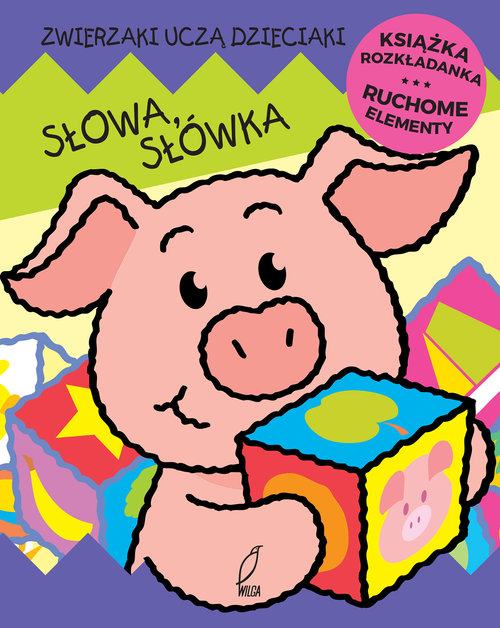 Image of Słowa słówka Ruchome elementy Książka rozkładanka