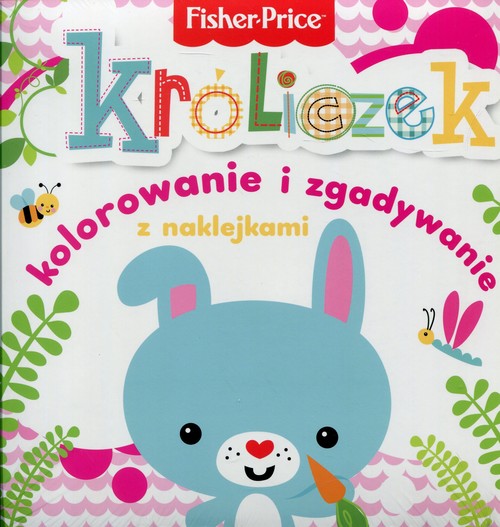 Image of Fisher Price Kolorowanka podłogowa Króliczek kolorowanie i zgadywanie z naklejkami