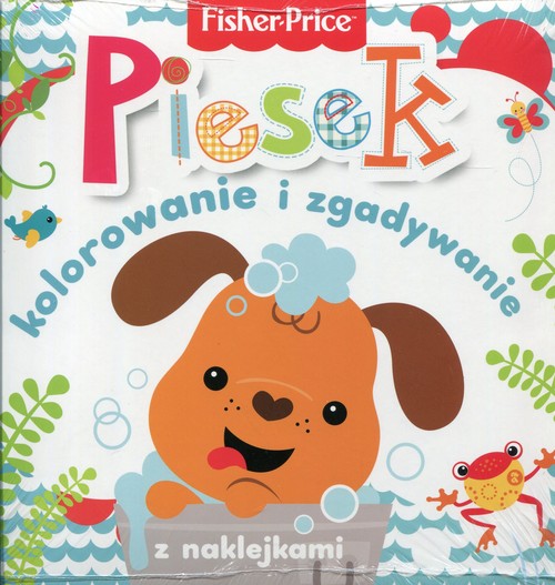 Image of Fisher Price Kolorowanka podłogowa Piesek kolorowanie i zgadywanie z naklejkami