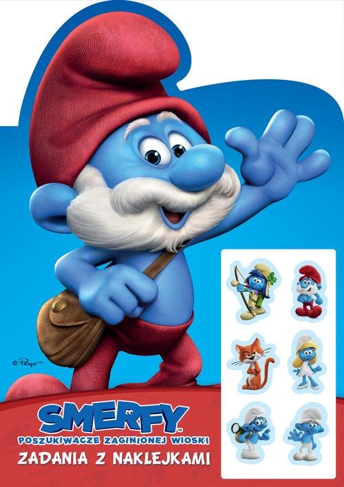 Image of Smerfy Poszukiwacze zaginionej wioski Zadania z naklejkami z Papą Smerfem