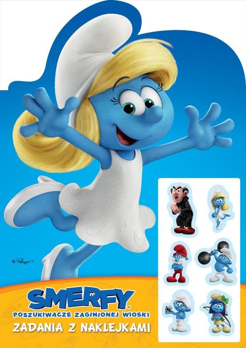Image of Smerfy Poszukiwacze zaginionej wioski Zadania z naklejkami ze Smerfetką