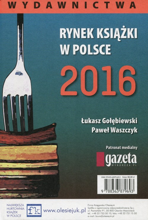 Image of Rynek książki w Polsce 2016 Wydawnictwa