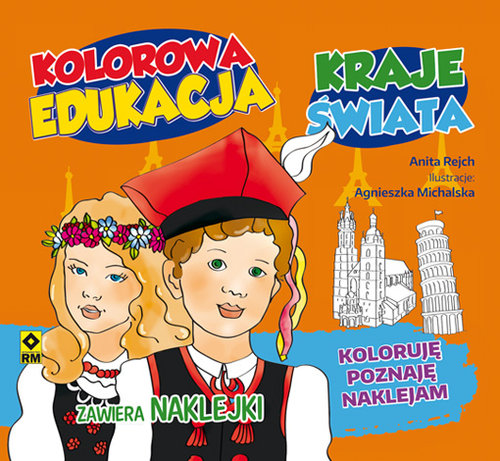 Image of Kolorowa edukacja Kraje świata Naklejka
