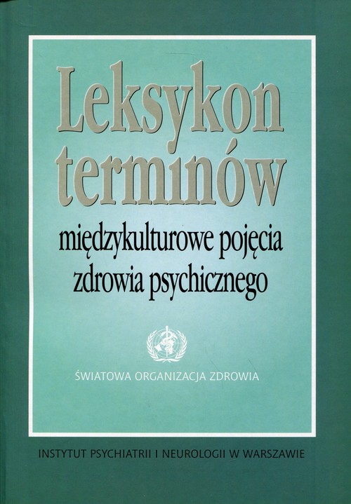 Image of Leksykon terminów Międzykulturowe pojęcia zdrowia psychicznego