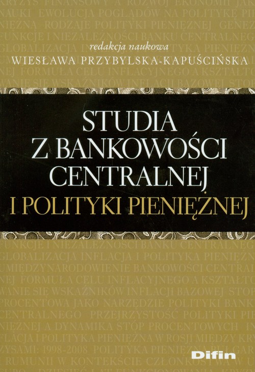 Image of Studia z bankowości centralnej i polityki pieniężnej