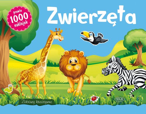 Image of Zwierzęta Zabawy kreatywne prawie 1000 naklejek