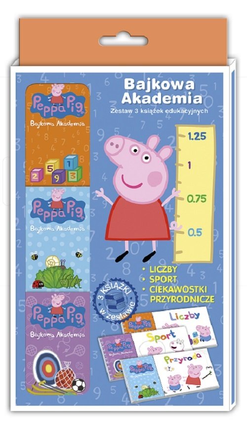 Image of Peppa Pig Bajkowa Akademia Tom 2 Liczy, sport, ciekawostki przyrodnicze
