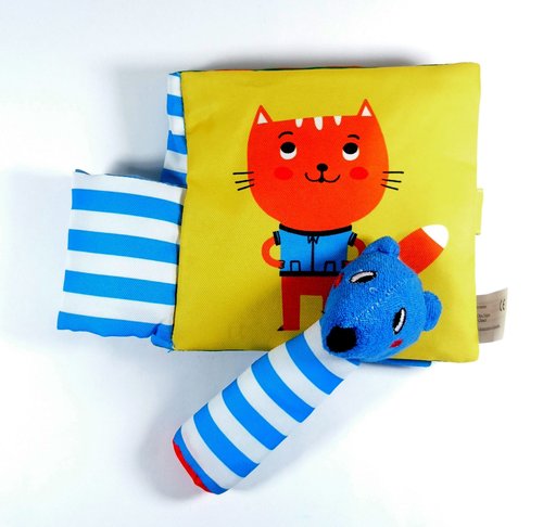 Image of Książeczka z piszczącą figurką Kotek