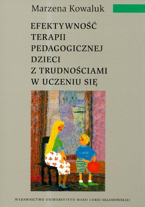 Image of Efektywność terapii pedagogicznej dzieci z trudnościami w uczeniu się