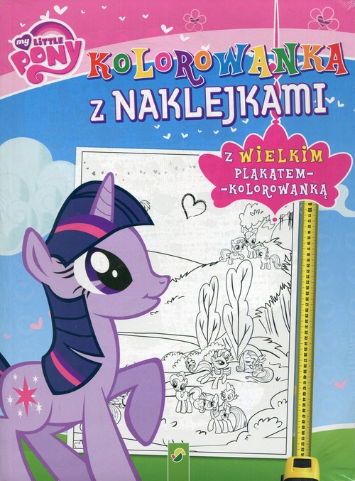 Image of Kolorowanka z naklejkami My Little Pony z wielkim plakatem - kolorowanką