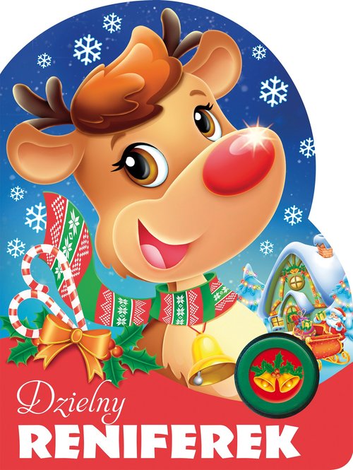 Image of Dzielny reniferek Książeczka z przyciskiem dźwiękowym