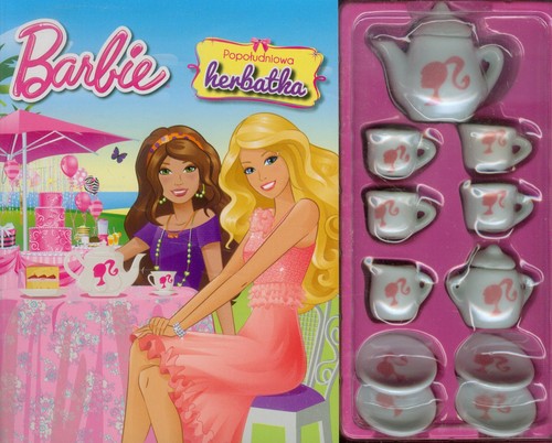 Image of Barbie Popołudniowa herbatka Książka + serwis do herbaty