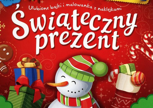 Image of Świąteczny prezent Teczka Ulubione bajki i malowanki z naklejkami