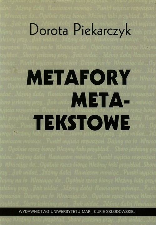 Image of Metafory metatekstowe