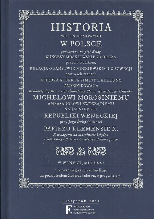Image of Historia wojen domowych w Polsce podzielona na pięć Ksiąg