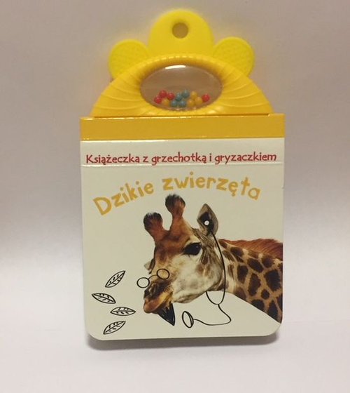Image of Książeczka z grzechotką i gryzaczkiem Dzikie zwierzęta