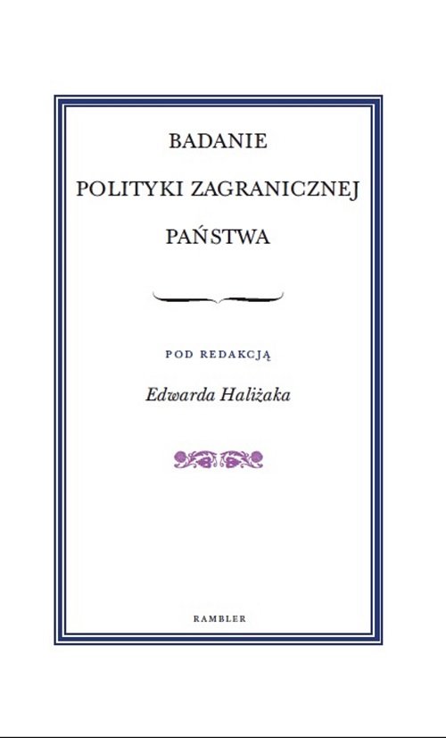 Image of Badanie polityki zagranicznej państwa
