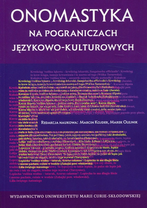 Image of Onomastyka na pograniczach językowo-kulturowych