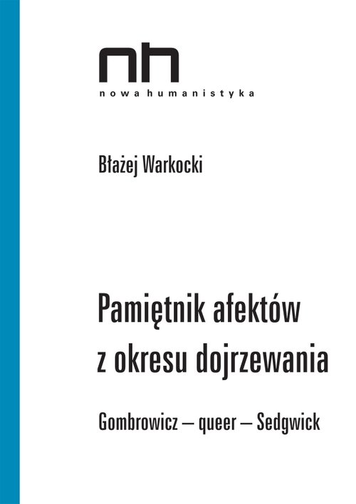 Image of Pamiętnik afektów z okresu dojrzewania. Gombrowicz - queer - Sedgwick