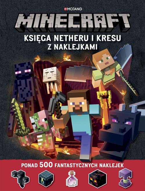 Image of Minecraft Księga Netheru i Kresu z naklejkami