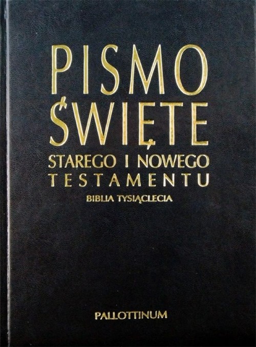 Image of Pismo Święte Starego i Nowego Testamentu Biblia Tysiąclecia eko oprawa granatowa