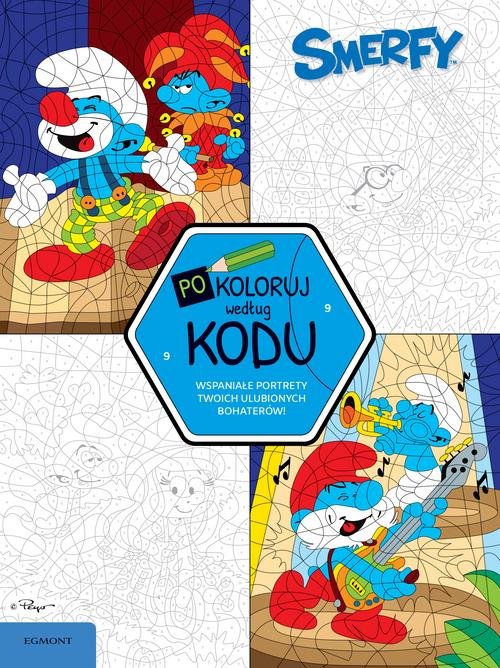 Image of Smerfy Pokoloruj według kodu