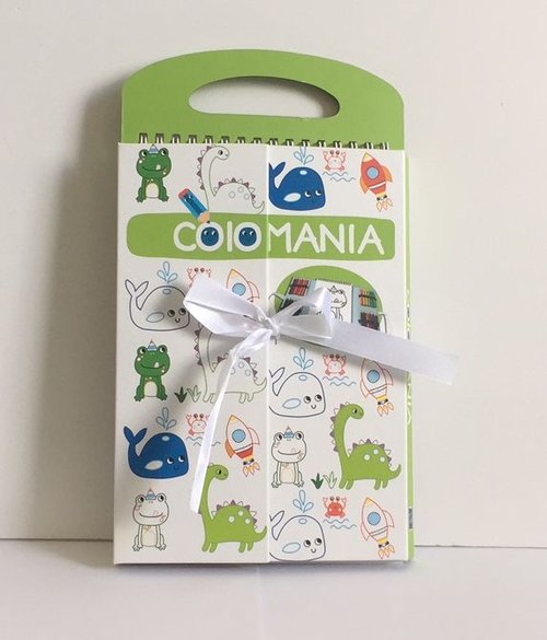 Image of Colomania Książeczka z kredkami zielona