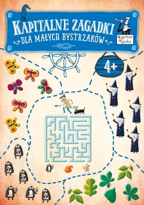 Image of Kapitalne zagadki dla małych bystrzaków 4+ Kapitan Nauka