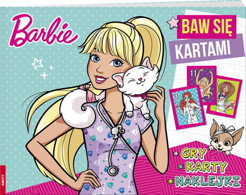 Image of Barbie Baw się kartami