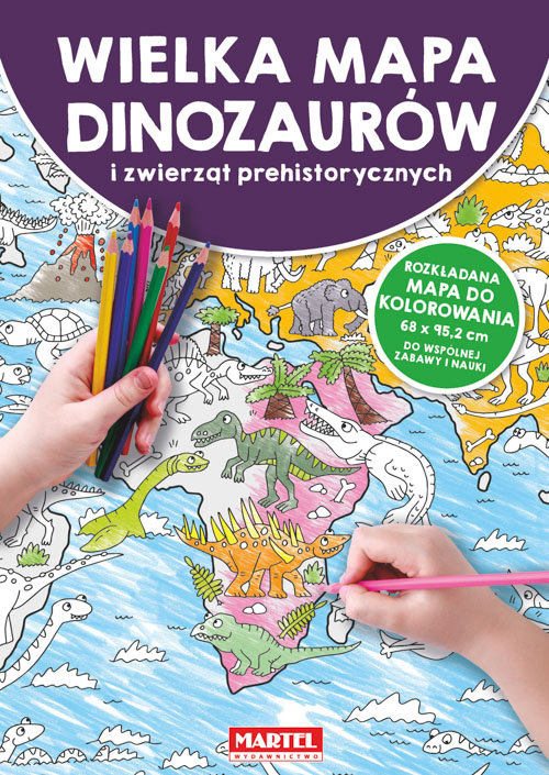 Image of Mapa Dinozaury i zwierzęta prehistoryczne