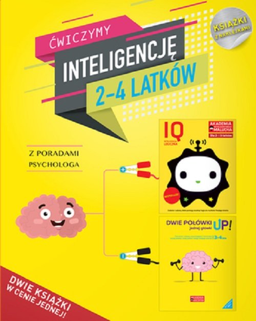 Image of IQ Inteligencja logiczna i rozwój mózgu dla 2-4 latków z poradami psychologa. Książki z naklejkami.
