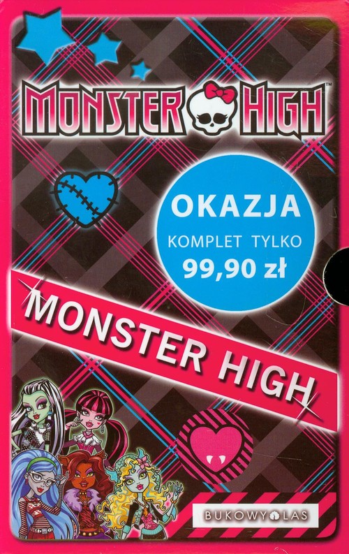Image of Monster High. Upiorna szkoła / Upiór z sąsiedztwa / Po moim trupie / O wilku mowa / Zabójczo stylowy notes Pakiet