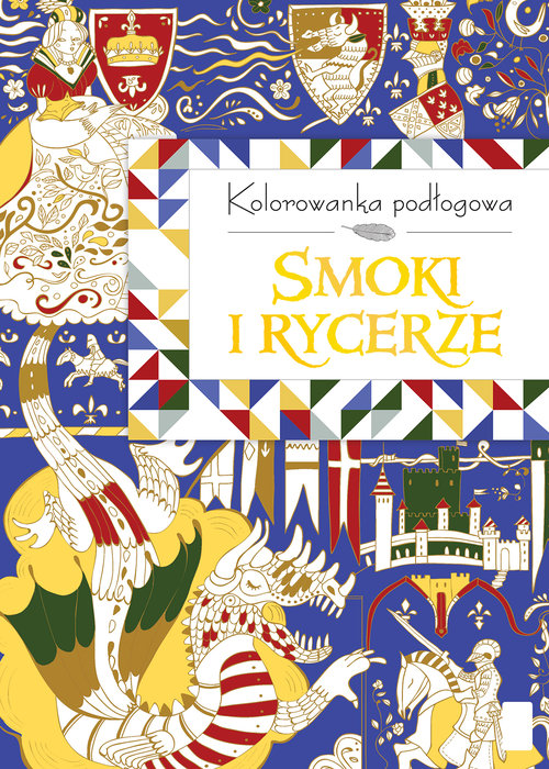 Image of Kolorowanka podłogowa. Smoki i rycerze