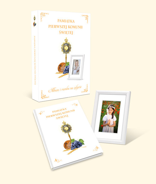 Image of Pamiątka Pierwszej Komunii Świętej + ramka