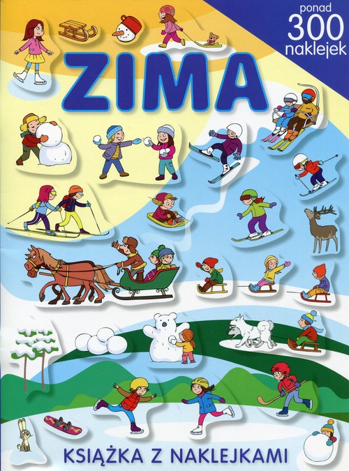 Image of Zima. Książka z naklejkami ponad 300 naklejek