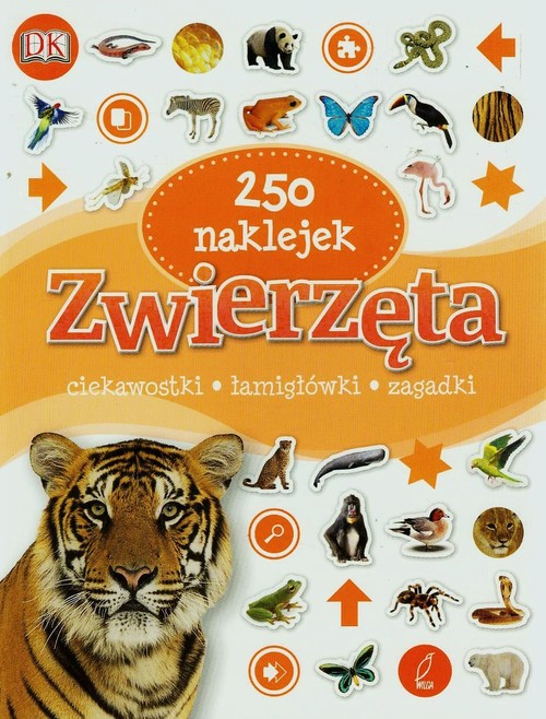 Image of Zwierzęta 250 naklejek ciekawostki, łamigłówki, zagadki