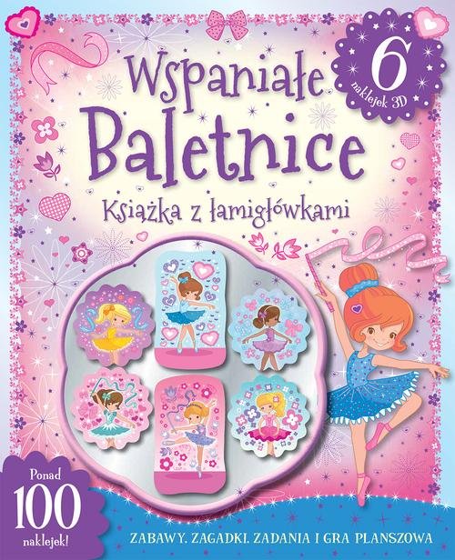 Image of Wspaniale baletnice. Książka z łamigłowkami 6 naklejek 3D