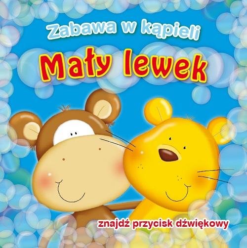 Image of Mały lewek. Zabawa w kąpieli