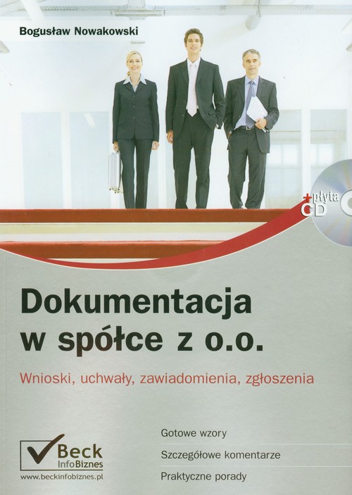 Image of Dokumentacja w spółce z o.o. + płyta CD Wnioski, uchwały, zawiadomienia, zgłoszenia
