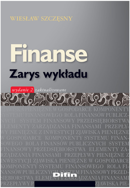 Image of Finanse Zarys wykładu